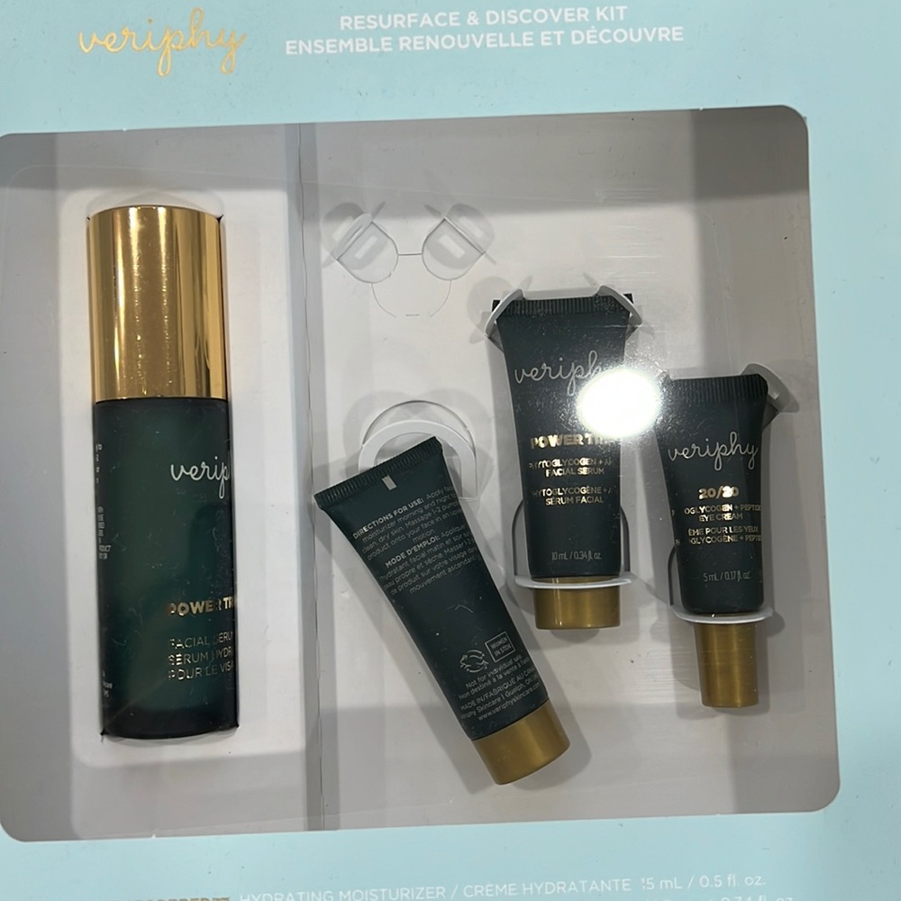Verify skin care triple power moisturizer, eye cream due Core Trio Gift Set